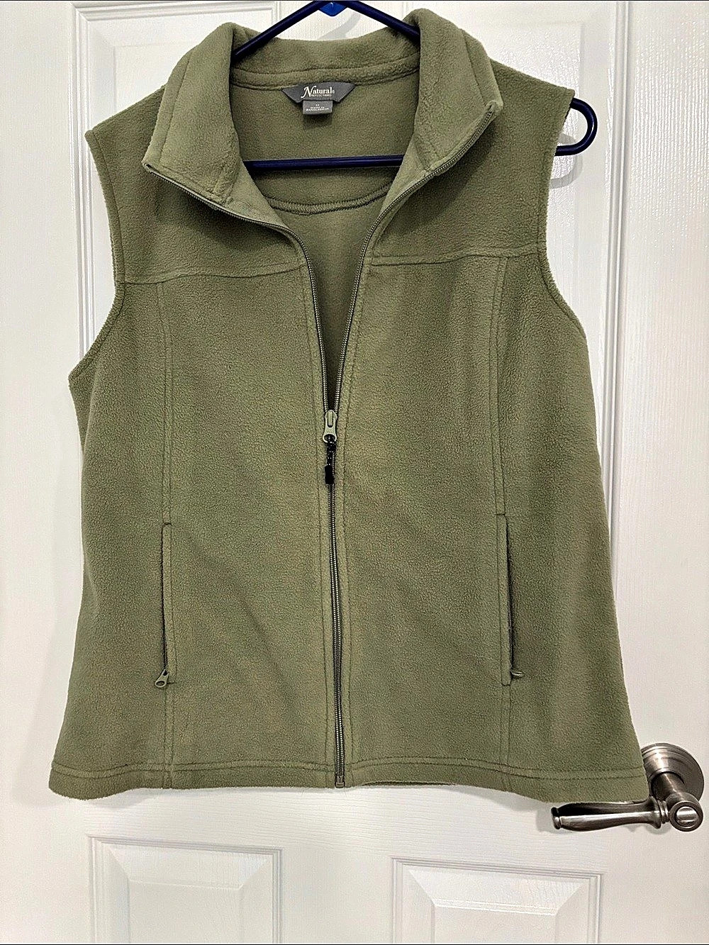 Natural Reflections Ventura Fleece Vest Olive Size Medium